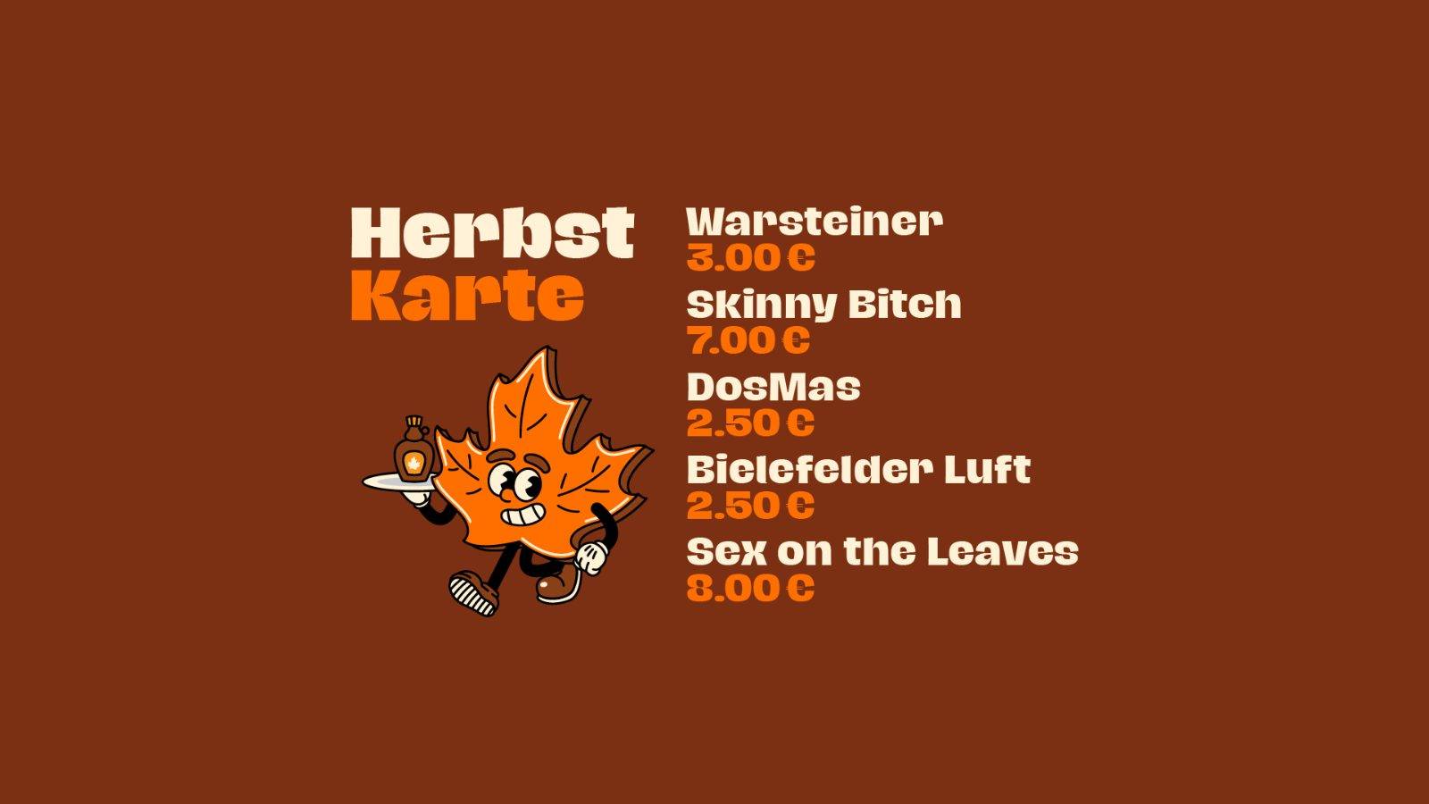 Die neue Herbstkarte ist da!